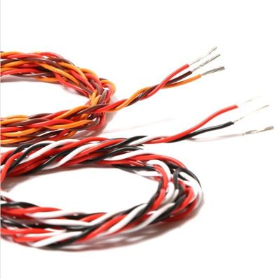 : “-- 5เมตร16ฟุต26Awg 22AWG 30/60 Core 3P สายส่วนขยายกลไกควบคุมบิด JR Futaba สายบิดนำสำหรับอุปกรณ์เครื่องบิน RC