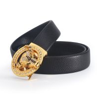 2022 Male Fashion Belt Dollar Cow Rhinestone Buckle pu leather Strap belt for man jeans Belts