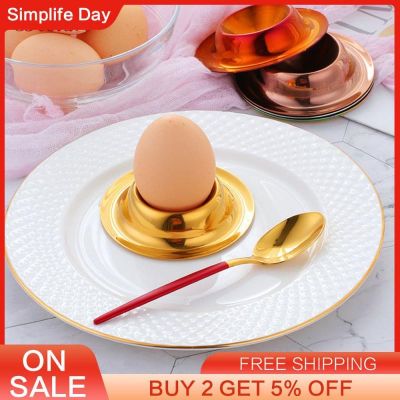 ✵◊☸ Stainless Steel Egg Holder Dining Table Utensils Single Egg Holder Egg Rack Stainless Steel Egg Holder For The Table Egg Utensil