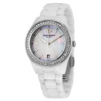 นาฬิกาผู้หญิง EMPORIO ARMANI Crystal Mother of Pearl Dial Ladies Watch AR1426