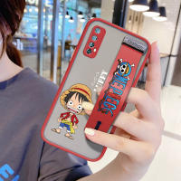 UCUC เคสมือถือ เคสโทรศัพท์ เคสRealme Narzo 20 ProปลอกRealme 7 (สายรัดข้อมือ) กันกระแทกFrostedกลับการ์ตูนอะนิเมะปลอกLuffy Soft Edge Fullฝาครอบเลนส์ป้องกันเลนส์โทรศัพท์บางเฉียบเคสโทรศัพท์