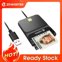 【ใหม่ พร้อมส่ง zoweetek เครื่องอ่านการ์ดอัจฉริยะ USB สําหรับ ID Smart Card ZW-12026-9 2022