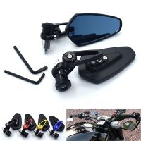 Universial 7/8" 22mm Handlebar Side Rearview Mirrors Aluminum Bar End Mirror For Yamaha FZ1 FAZER FZ6 FZ6R FZ8 XJ6 MT-07 MT-09 Mirrors