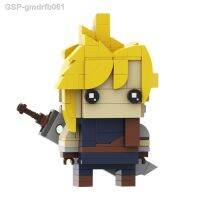 Qsv35บล็อคก่อสร้าง MOC-Brickheadz Para Crianças ของเล่นตัวต่อ Anime Filmes Personagem Nuvens Listras FFVIIs Fantasia ChocoBoed Pássaro Pássaro