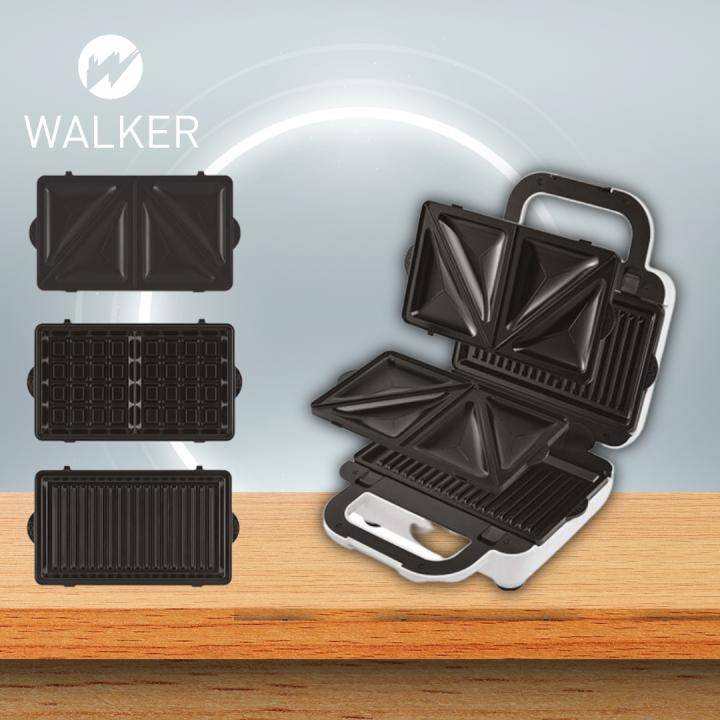 [READY STOCK] Kenwood 3in1 Waffle Sandwich Maker SMP84.C0WH Bread