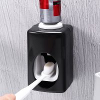 iMucci Nailless Wall Mount Toothpaste Dispenser Automatic Toothpaste Dispenser Bathroom Toothpaste Holder Home Accessories