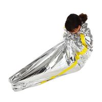 Mylar Blanket Emergency Sleeping Bags For Survival Survival Survival Bivy Sack With Mylar Blanket Whistle And Carabiner Thermal Survival kits