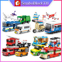 Sembo Block 6100-6115 เลโก้ยานพาหนะ ขนส่งไทย เครื่องบิน เรือ