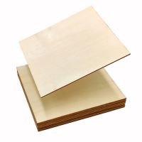 【YF】▫  10pcs 100mm Unfinished Blank Wood Slices Cutout Tiles for Crafts Painting Staining