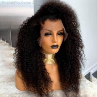 180 Density 26Inch Long Kinky Curly Lace Front Wig For Women With Baby Hair Heat Resistant Fiber Hair Daily Wig [ Hot sell ] Toy Center 2