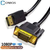 Kabel Adaptor DP Ke VGA Displayport 1080P Konverter DP Jantan Ke Jantan untuk Kotak TV PC Proyektor Monitor Laptop Kabel VGA Port Layar