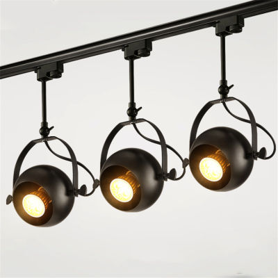 Modern Industrial COB LED Track Spotlight Cafe Bar Clothing Store Mall Shop Background Wall Rail Track Lamp