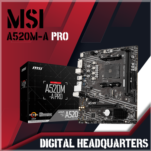 MSI A520M-A PRO AMD Socket AM4 Motherboard | Lazada.co.th
