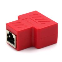 Rj45 S Plitter อะแดปเตอร์1-2 Dual Lan อีเธอร์เน็ตซ็อกเก็ตการเชื่อมต่อเครือข่าย S Plitter อะแดปเตอร์สำหรับ Pcb คณะกรรมการเชื่อมสีฟ้าสีดำสีแดง