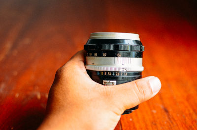 (For Fujifilm Mirrorless ทุกรุ่น)เลนส์มือหมุน ละลายหลัง รูรับแสงกว้าง Nikon 50mm F1.4 Serial 1158506