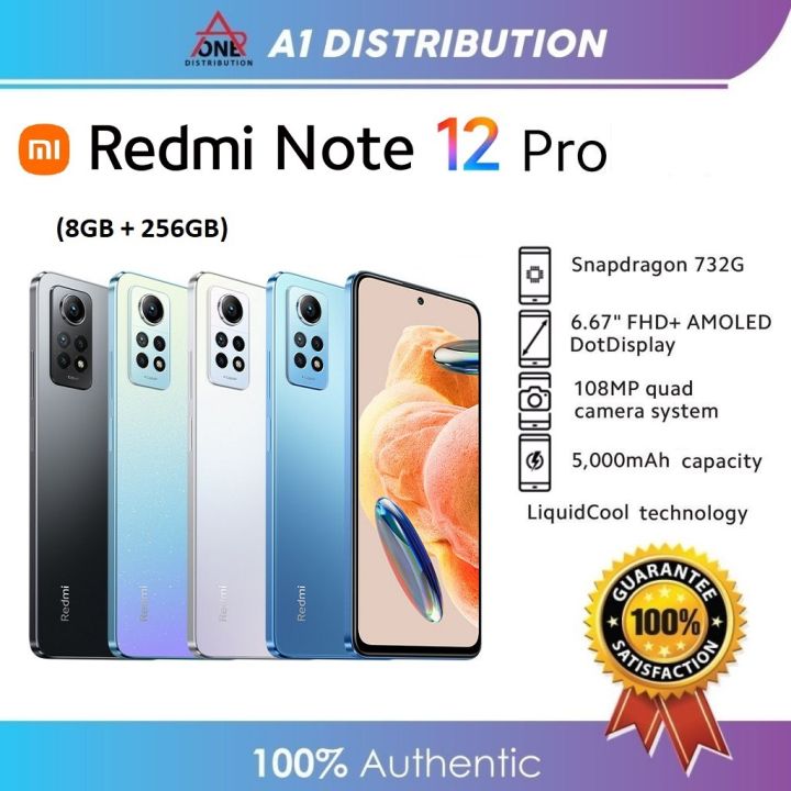 SMARTPHONE XIAOMI REDMI NOTE 12 PRO 6.67FHD 5G NFC 8GB/256GB BLACK