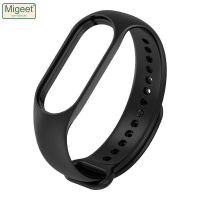 Migeet สายทดแทนสำหรับ Mi Band 6 5สายเข้ากันได้กับสายรัด Xiaomi Mi 4/3กำไลข้อมือสายนาฬิกาซิลิโคนนิ่มสายนาฬิกาข้อมืออัจฉริยะรัดข้อมือทดแทนสำหรับผู้หญิงผู้ชาย