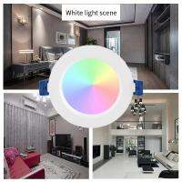 Tuya Zigbee Smart Life Downlight Dimming Round Spot Light 12W RGB Color Changing Warm Cool Light Support TuyaGoogle HomeIFTTT