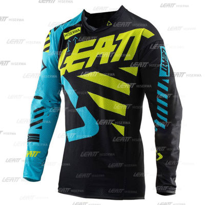 Hot Men S Motocross Cycling Jersey MTB HISERWA LEATT Motocross T-Shirt Quick-Dry Breathable Downhill Jersey