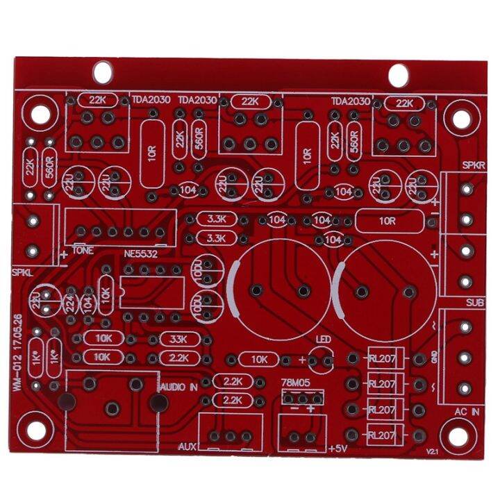 Tda2030A 2.1 Super Bass 2.1 Subwoofer Amplifier Board Three-Channel ...