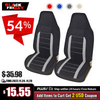 AUTOYOUTH Auto Car Front Seat Covers Bucket Seat Cover Seat Protectors Universal Fit Seat Covers for Sedan Truck SUV-4 Colors