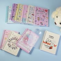 ❈ A6 Sanrio Hello Kitty My Melody Kuromi Anime Figure Pocket Handbook Coil Notebook School Supplies Student Stationery Wholesale