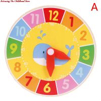 New Children Wooden Colorful Clock Toys for Kids Early Preschool Teaching Aids