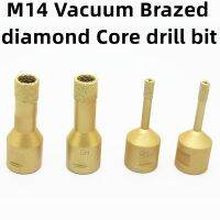 M14 ด้ายแห้งสูญญากาศ Brazed Diamond Core เจาะบิตเซรามิกหินแกรนิตหินอ่อนกระเบื้องก่ออิฐหลุมเลื่อยเครื่องมือสําหรับเครื่องบดมุม 1pc