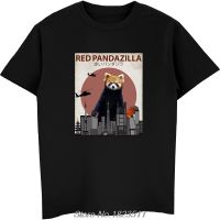 ร้อนขายแฟชั่นสีแดง Pandazilla ตลกแพนด้าแดงคนรักเสื้อยืดของขวัญผู้ชายเย็นท็อปส์ประเดิมเสื้อฮาราจูกุ Streetwear ที่มีคุณภาพสูงเสื้อยืด