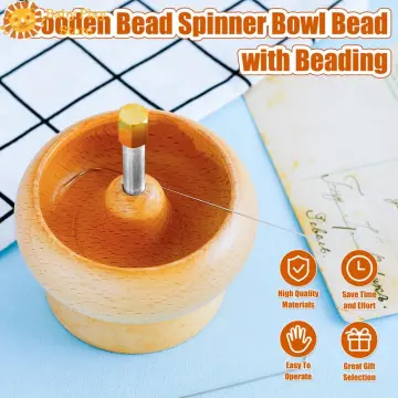 Wooden Bead Spinner, Quickly Beading Bowl Loader Kit