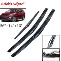 CWErick S Wiper ด้านหน้าและด้านหลังใบปัดน้ำฝนชุดสำหรับ Hyundai Santa Fe DM 2012-2017กระจกหน้ารถกระจกหน้าต่าง26 "14" 13"