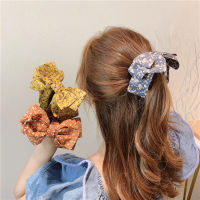 ~ร้านไทย~??? Japanese Floral Big Bow Banana Clip กิ๊บกล้วยลายดอกไม้เดซี่ โบว์ใหญ่ กิ๊บติดผม กิ๊บผม หนีบผม แฟชั่น สไตส์เกาหลี หนีบแน่น เก็บผมอยู่ทรง ผมเป็นพวงสวย