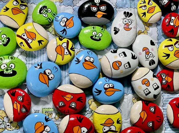 Viên Đá Nhỏ Cho Bạn Tranh Đá Cuội Vẽ Angry Birds Những Chú Chim Giận Dữ Vẽ  Tay Trên Đá Cuội 20K/Viên | Lazada.Vn