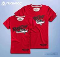 Rudedog เสื้อยืดชาย รุ่น Airline สีแดง (ราคาต่อตัว)