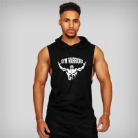 Muscle Gym Stringer Hoodie Mens Clothing Sleeveless Sweatshirts Bodybuilding Hoodies Fitness Tank Tops Tanktops