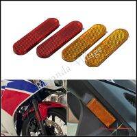 ℡▪ 1 Pair Red Plastic Reflectors Motorcycle Accessories ATV Dirt Bike Car Reflector Safety Warning Fork Reflectors Reflektor