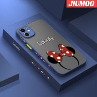 เคส JIUMOO สำหรับ iPhone 11 11 Pro 11 Pro Max เคสลายการ์ตูนน่ารักบางมีน้ำค้างแข็งโปร่งใสแข็งขอบสี่เหลี่ยมกันกระแทกปลอกซิลิโคนป้องกันคลุมทั้งหมด Softcase