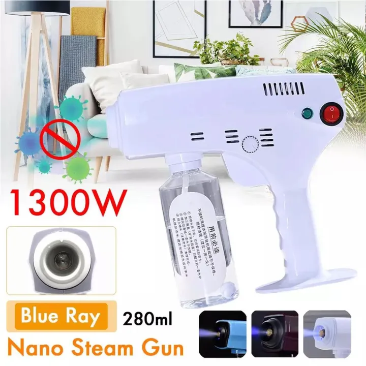Fashion BluRay Anion Nano Spray Gun Electric ULV Sprayer Blue Light Atomizing Fogger Machine