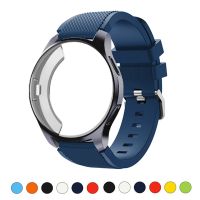 Silicone Case band For Samsung Galaxy watch 46mm/42mm strap Gear S3 Frontier Band Sports watchband Protector watch case 42/46 mm