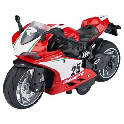 Dolity Alloy Diecast 1/12 Sport Motorcycle Model Motorbike for Children Collection