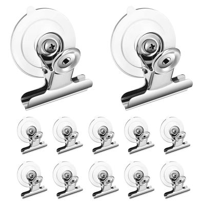 Suction Cup Clip Plastic Round Suction Cup Clip Metal Kit for Office Accessories