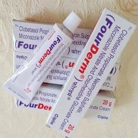 อินเดีย Fourderm ครีมทาเท้าของนักกีฬา ยาหม่องเท้าต้านอาการคัน 20g