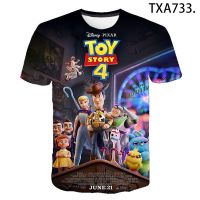 2023 newnew streetwear Toy S TORY 4เสื้อยืดเด็กสาวเสื้อผ้าฤดูร้อนแคชเชียร์แขนสั้น TEE การ์ตูนพิมพ์เด็กท็อปส์