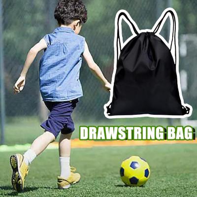 Canvas Nylon String Bag Back Pack Plain Design Drawstring Outdoor Organizer For Women Storage Bag Man Stringbag Backpack X7Y4