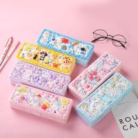 【small stationery】  ชุดกาวแบบครีมทำด้วยมือสำหรับเด็กลายการ์ตูน Cinnamoroll Stellalou ยูนิคอร์นโรงเรียนประถมนักเรียนกล่องเครื่องเขียนกล่องของขวัญวันเกิดดินสอ