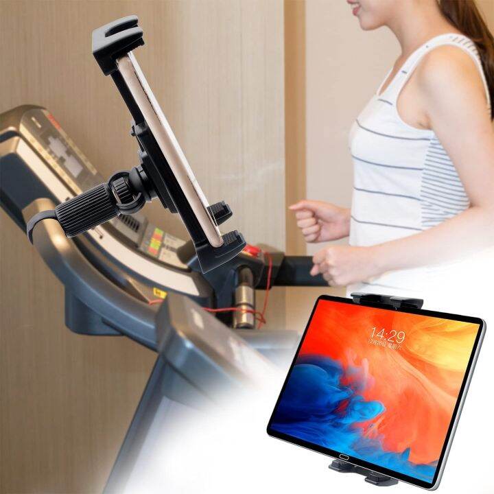 Tablet Holder Mount Handlebar Clamp Stand for Treadmill Elliptical