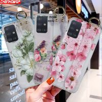 {OLI STUDIO}ดอกไม้นาฬิกาข้อมือสายคล้องคอสำหรับ SamsungA51 A71 A21S A01 A11 A31 A41 A42 5G M11 M31S M51มืออ่อนซิลิโคน