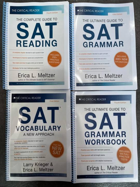 ถูกสุด-หนังสือรวม-sat-erica-l-meltzer-เวอร์ชั่นล่าสุด-sat-grammar-sat-vocabulary-sat-reading-sat-grammar-workbook