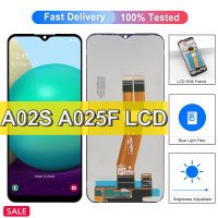 6.5 "ต้นฉบับสำหรับ Samsung Galaxy A02S จอแสดงผลเครื่องอ่านพิกัด SM-A025F/DS LCD หน้าจอสัมผัสพร้อมส่วนอะไหล่กรอบ