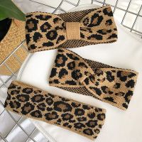 【cw】 New Warm Fashion Crochet wrap Turban Knitted Headband Leopard Headwear 1